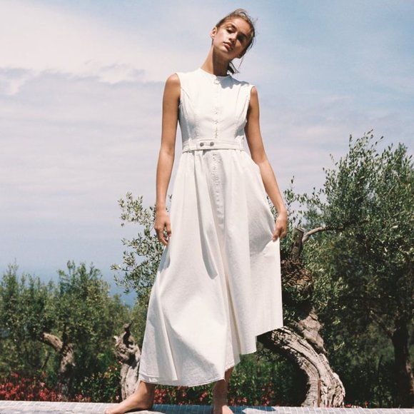 Zara Dresses & Skirts - Long Asymmetrical Dress